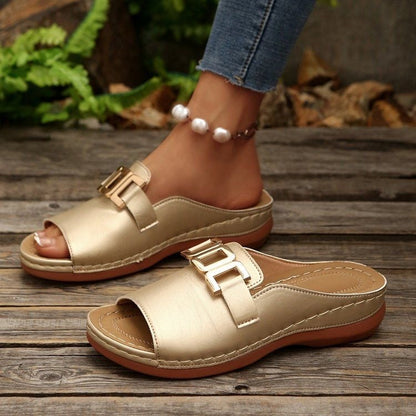 Pantuflas de piel de punta