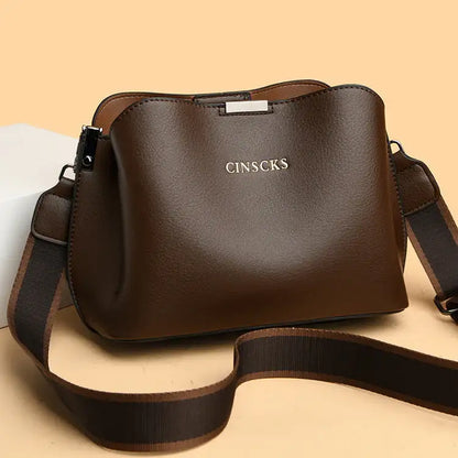 Bolso de piel de lujo de gran capacidad