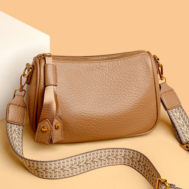 Bolso canguro de piel suave