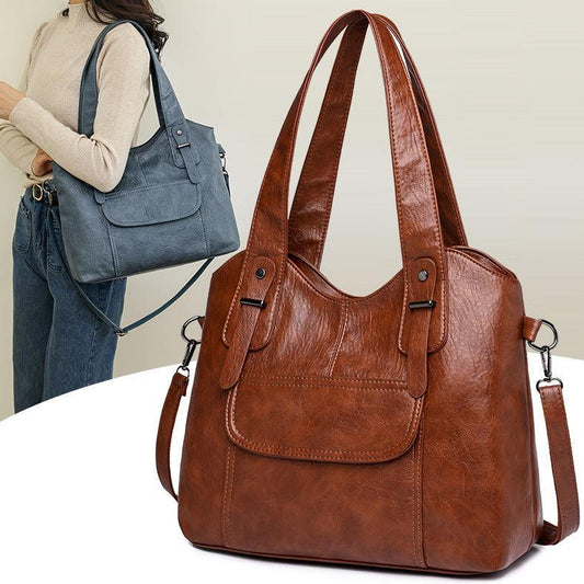 Bolso bandolera moderno de piel