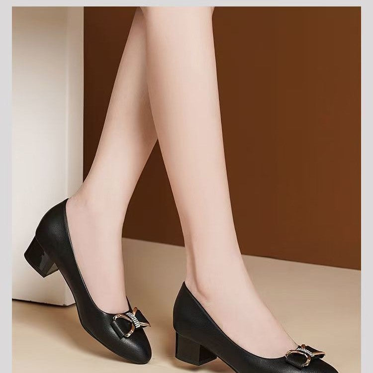 Tacones altos y gruesos