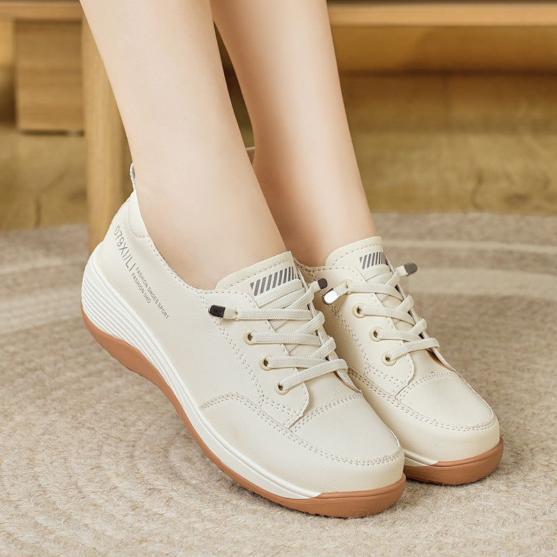 Zapatos de plataforma de cuero