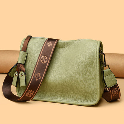 Bolso bandolera de piel