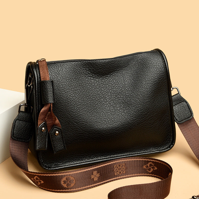 Bolso bandolera de piel