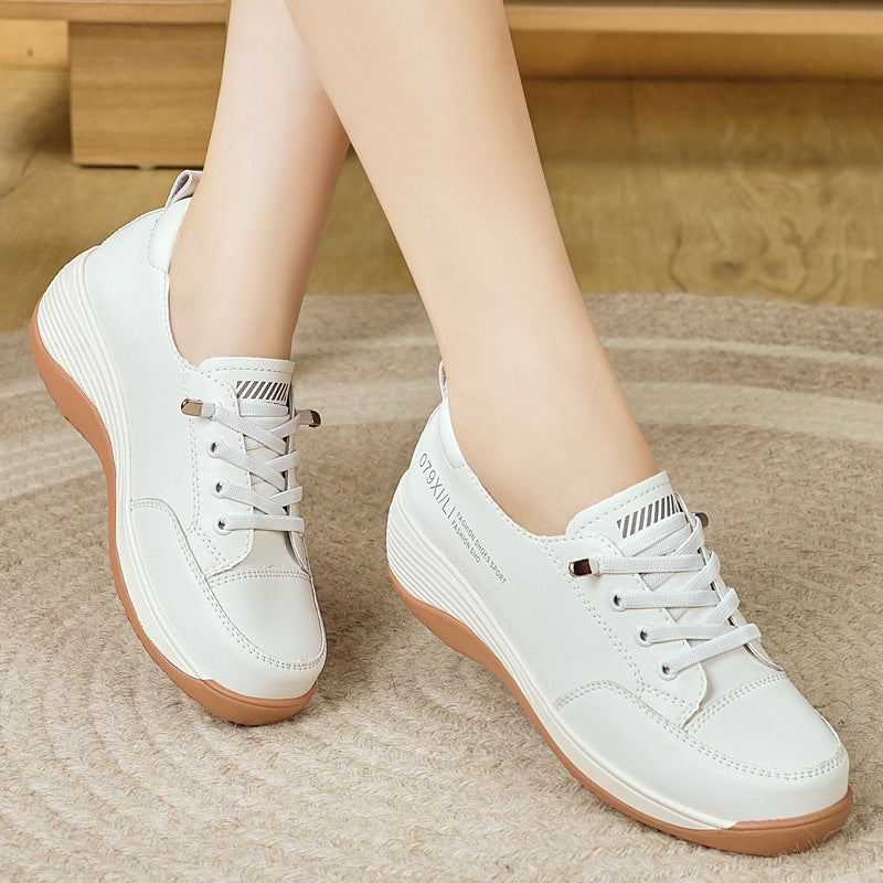 Zapatos de plataforma de cuero