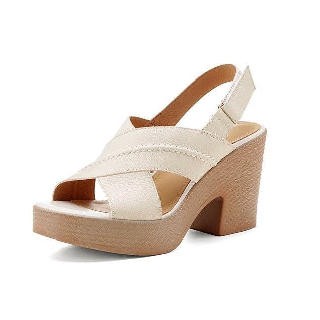 Sandalias de tacón alto con plataforma