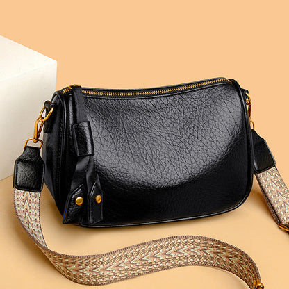 Bolso canguro de piel suave