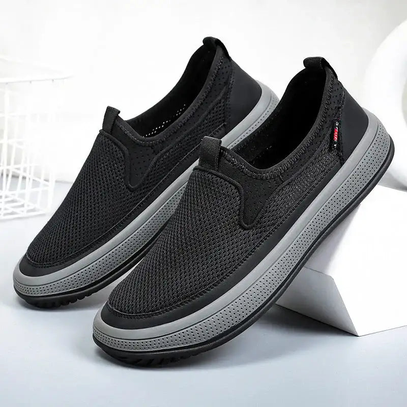 Zapatos 2025 nuevos zapatos de tela para hombres en verano
