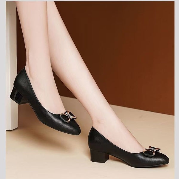 Tacones altos y gruesos
