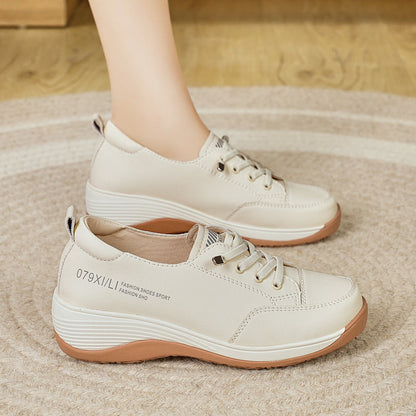 Zapatos de plataforma de cuero