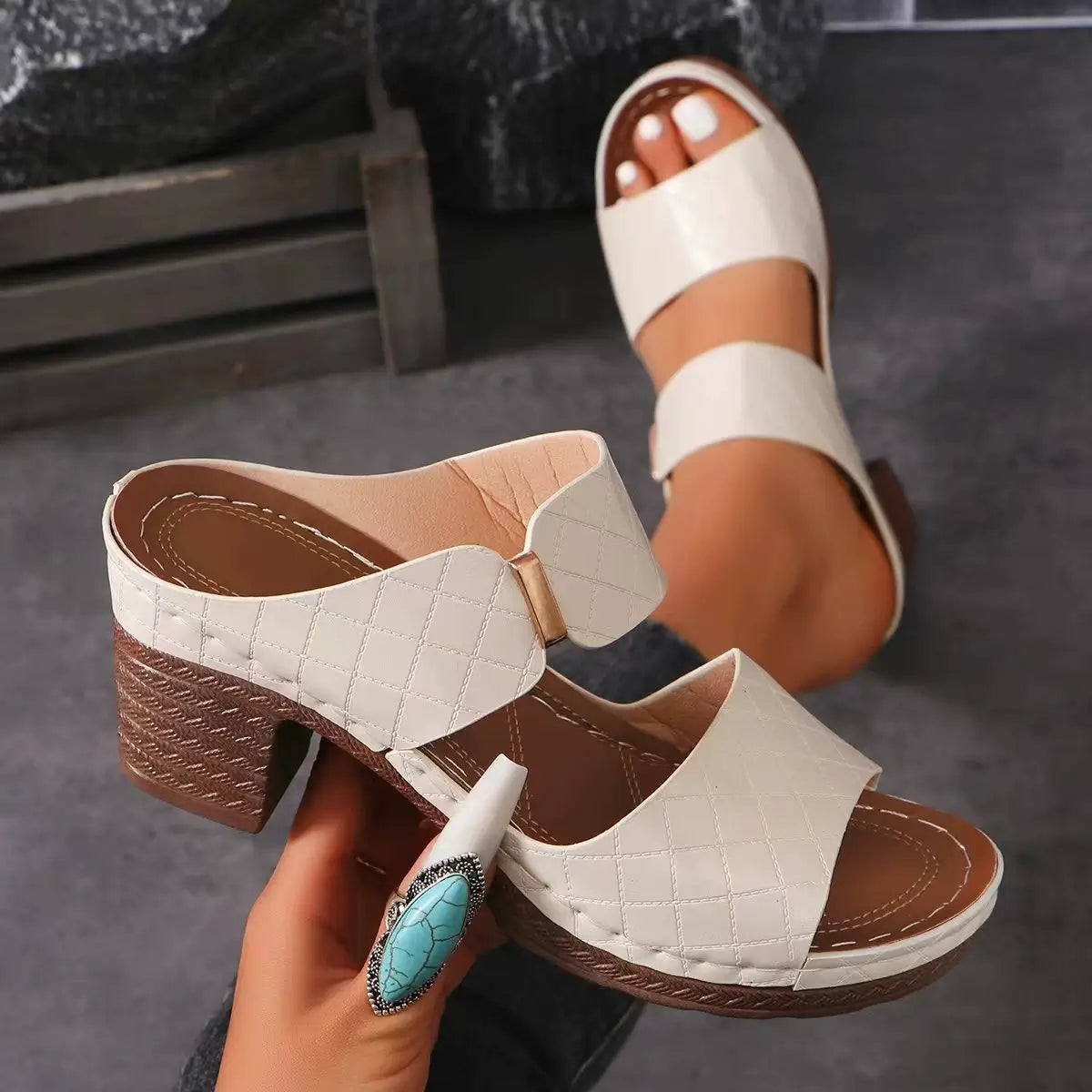 Sandalias de cuña