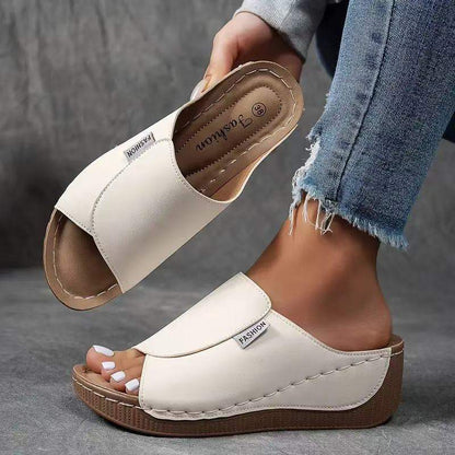 Sandalias deslizantes de color