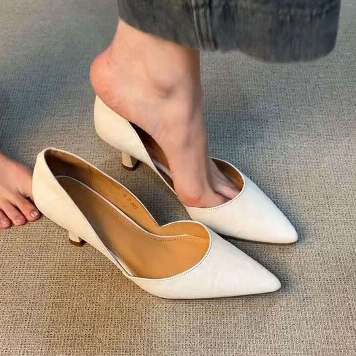 Tacones de corte bajo