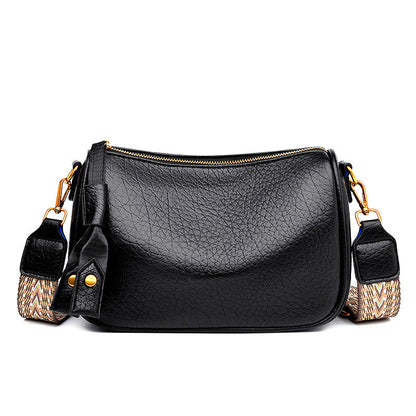 Bolso canguro de piel suave