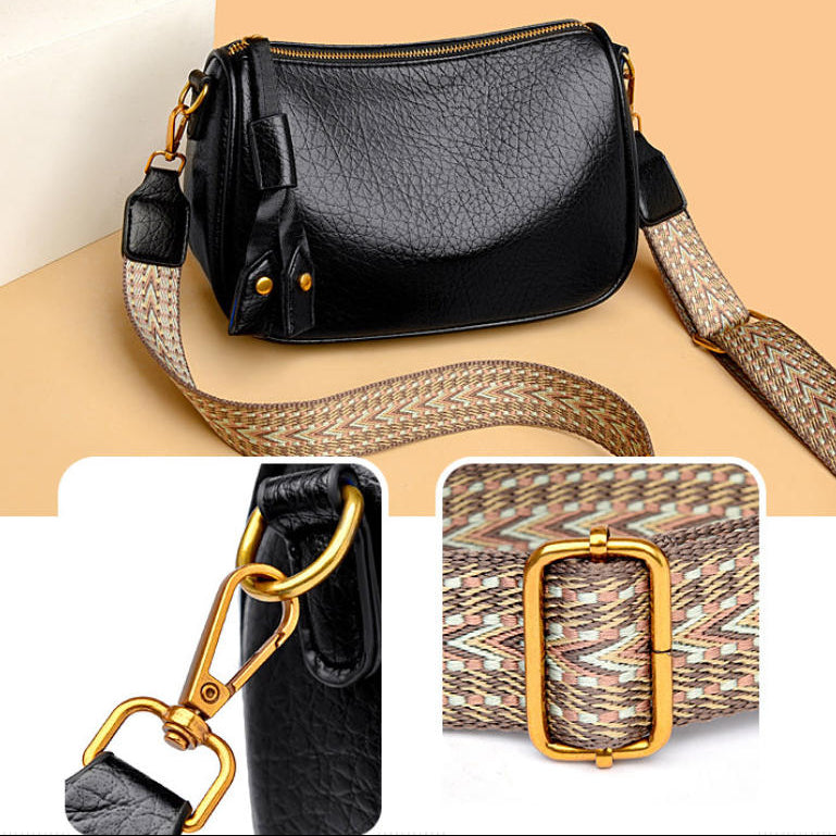 Bolso canguro de piel suave