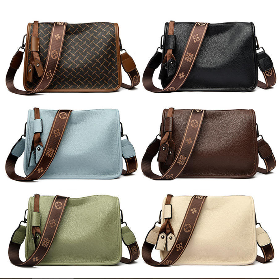 Bolso bandolera de piel