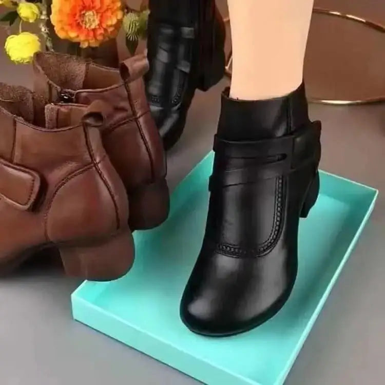 botas cortas retro grueso MxZap