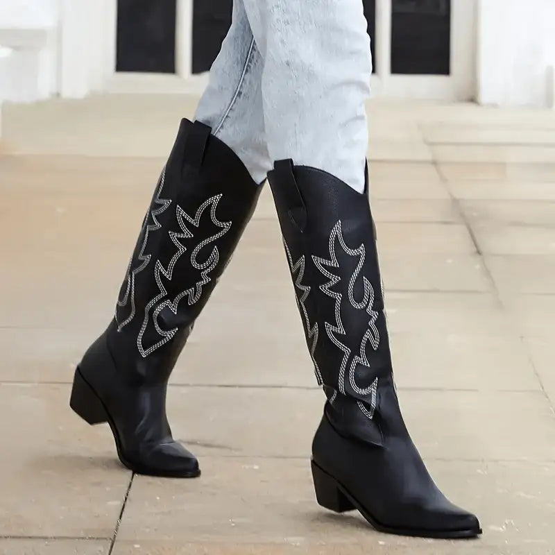 Botas media caña mujer piel suav - MxZap