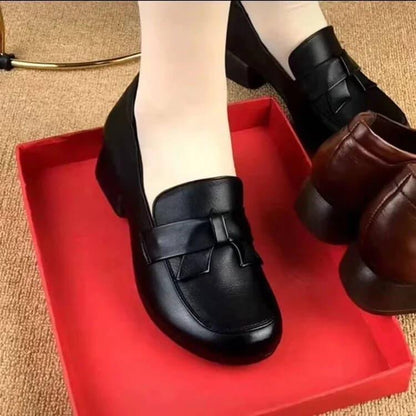 zapatos retro de cuero suave - MxZap