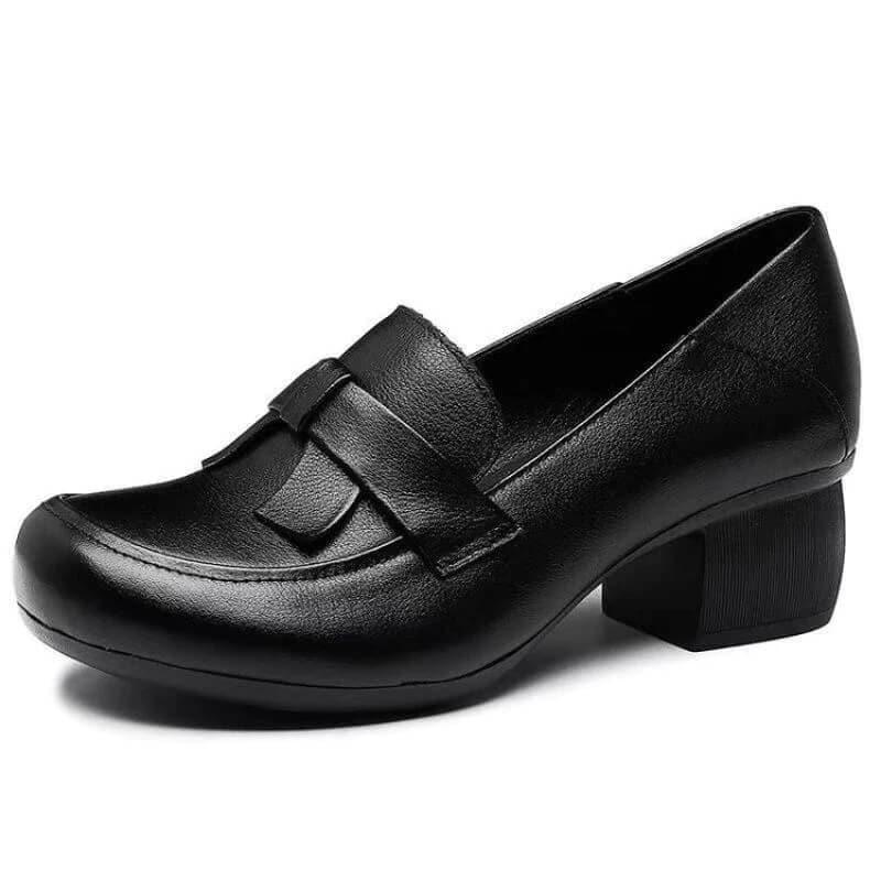 zapatos retro de cuero suave - MxZap